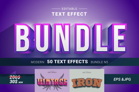 50 Editable 3D Text Effects: Elevate Your Design Instantly