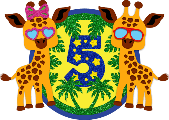 Charming 3D Baby Giraffe Cake Toppers for Download