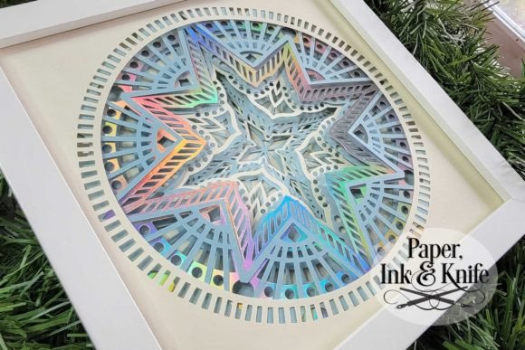 Christmas Star 3D Shadowbox Template: A Papercraft Masterpiece