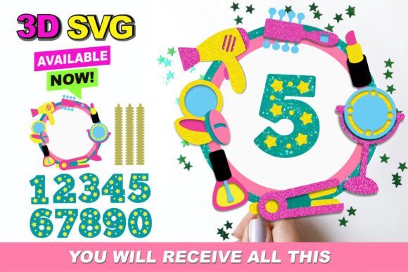 Create Stunning 3D Cake Toppers with SVG Files