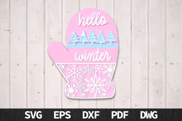 Hello Winter, Sign 3d SVG: Versatile Designs for Your Projects