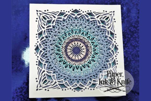 Mandala 4 3D Papercut Shadowbox: 10 Layers of Papery Goodness